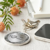 Ik hou van mijn ketting van het Westie Heart Sleutelhanger (Zijkant)