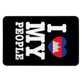 Ik hou van mijn Khmer-mensen Magneet (Horizontaal)