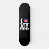 Ik hou van mijn Khmer-mensen Skateboard (Voorkant)