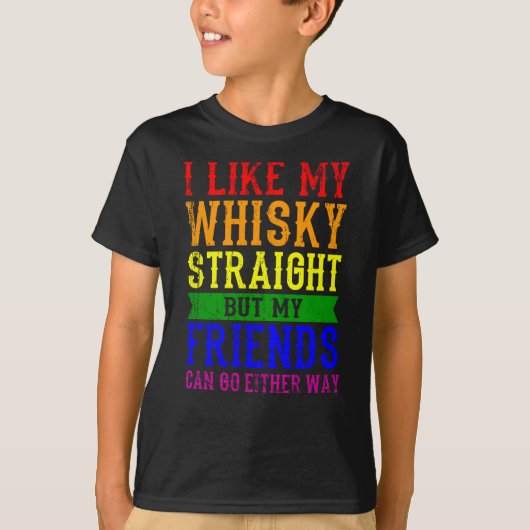 IK HOU VAN MIJN KIJK, RECHTSTREEKSE LGBT Pride Mon T-shirt (Voorkant)