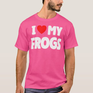 Ik hou van mijn kikkers t-shirt