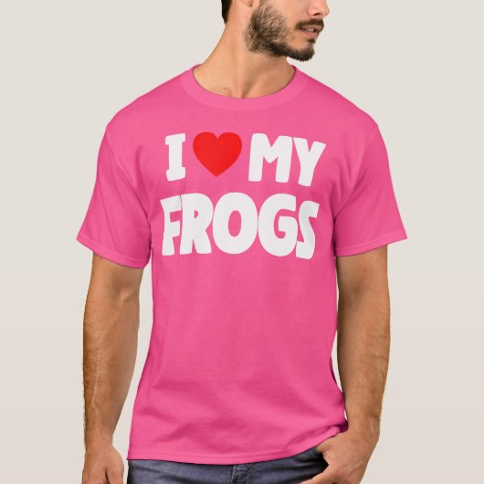 Ik hou van mijn kikkers t-shirt (Voorkant)