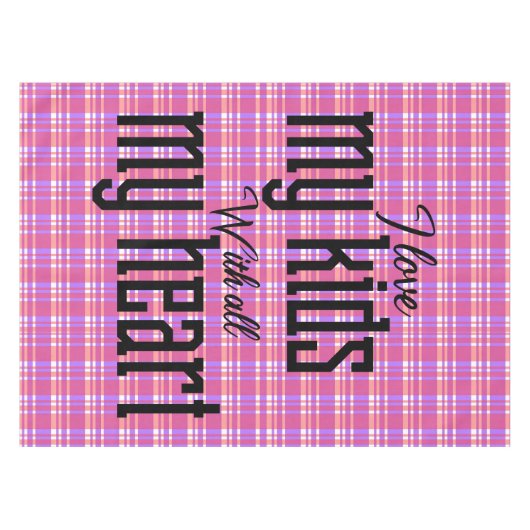 Ik hou van mijn Kind met al mijn hart Tafelkleed (Voorkant (Horizontaal))