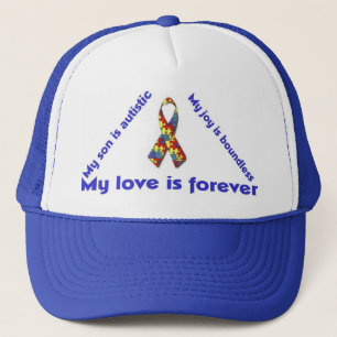 Ik hou van mijn kind met autisme - unieke T-shirt Trucker Pet
