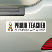 Ik hou van mijn kind met autisme - unieke zelfklev bumpersticker (Op auto)