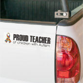 Ik hou van mijn kind met autisme - unieke zelfklev bumpersticker (Op Truck)