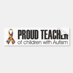 Ik hou van mijn kind met autisme - unieke zelfklev bumpersticker