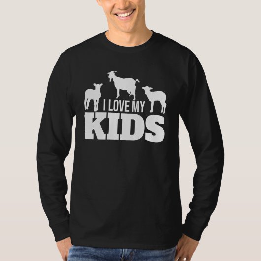Ik hou van mijn Kinder geit T-shirt (Voorkant)