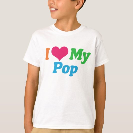 Ik hou van mijn Kinder Pop T-shirt (Voorkant)
