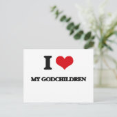 Ik hou van mijn kinderen briefkaart (Staand voorkant)