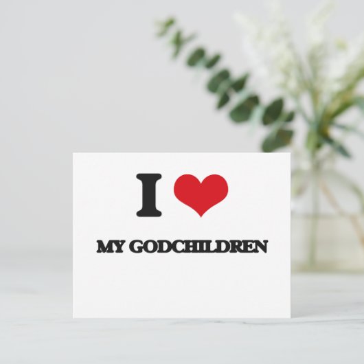 Ik hou van mijn kinderen briefkaart (Staand voorkant)