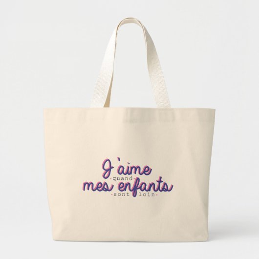 Ik hou van mijn kinderen grote tote bag (Voorkant)