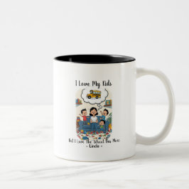 Ik hou van mijn kinderen maar ik hou nog meer van  tweekleurige koffiemok