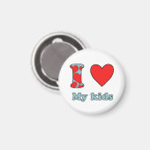 Ik hou van mijn kinderen magneet (Voorkant / Achterkant)