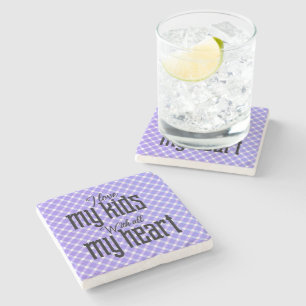 Ik hou van mijn Kinderen met al mijn hart Stenen Onderzetter