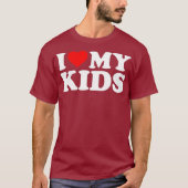 Ik hou van mijn Kinderen met hart T-shirt (Voorkant)