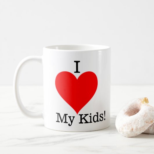 Ik hou van mijn kinderen mok (Met donut)
