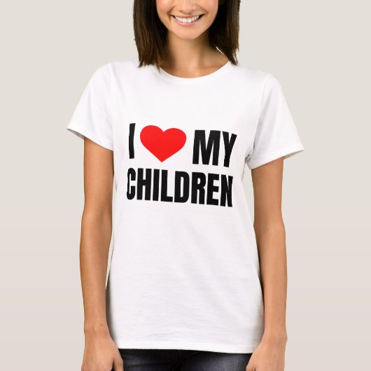 IK HOU VAN MIJN KINDEREN T-SHIRT (Voorkant)