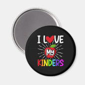Ik hou van mijn kinderen terug naar school magneet (Voorkant / Achterkant)