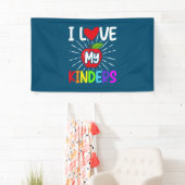 Ik hou van mijn kinderen terug naar school spandoek (Insitu)
