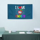 Ik hou van mijn kinderen terug naar school spandoek (Beurs)