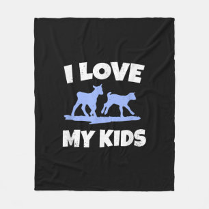 Ik hou van mijn Kinderen voor een geitenboer cadea Fleece Deken