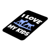 Ik hou van mijn Kinderen voor een geitenboer cadea Magneet (Linkerzijde)
