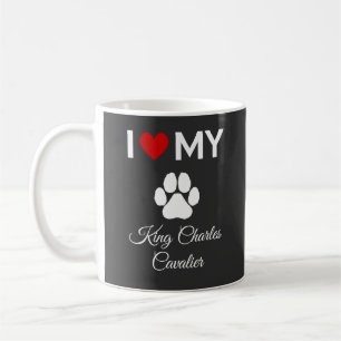 Ik hou van mijn King Charles Cavalier hond aangepa Koffiemok