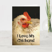 Ik hou van mijn kippen! kaart (Voorkant)