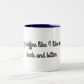 Ik hou van mijn kist tweekleurige koffiemok (Center)