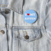 Ik hou van mijn kitten ronde button 5,7 cm (In situ)