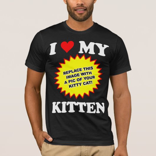  ik hou van mijn kitten t-shirt (Voorkant)