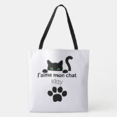Ik hou van mijn Kitty kat. Tote Bag (Voorkant)