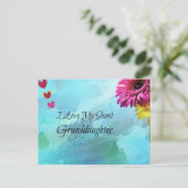 Ik hou van mijn kleindochter briefkaart (Staand voorkant)