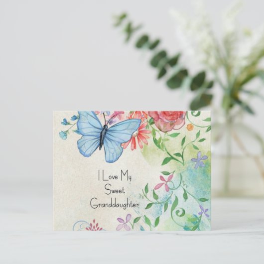 Ik hou van mijn kleindochter briefkaart (Staand voorkant)