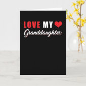 Ik hou van mijn kleindochter kaart (Gele Bloem)