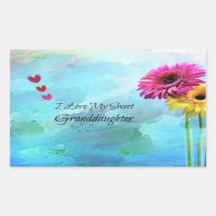 Ik hou van mijn kleindochter rechthoekige sticker