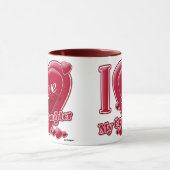 Ik hou van mijn kleindochter rood - hart mok (Midden)