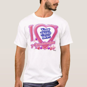 Ik hou van mijn kleindochter roze/paars - foto t-shirt