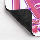 Ik hou van mijn kleindochter roze/paars - hart muismat (Hoek)