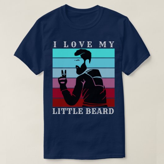 Ik hou van mijn kleine baard 15 t-shirt (Design voorkant)