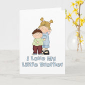 Ik hou van mijn kleine broer 4 kaart (Gele Bloem)