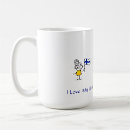 Ik hou van mijn kleine Finn Twins Coffee Mok - Mei