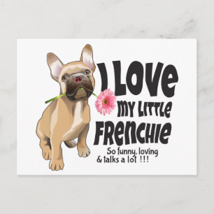 Ik hou van mijn kleine Frenchie - Franse bulldog Briefkaart