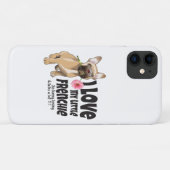 Ik hou van mijn kleine Frenchie - Franse bulldog Case-Mate iPhone Case (Achterkant (horizontaal))