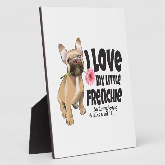 Ik hou van mijn kleine Frenchie - Franse bulldog Fotoplaat (Zijkant)