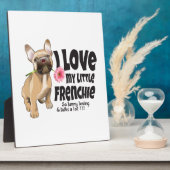 Ik hou van mijn kleine Frenchie - Franse bulldog Fotoplaat (Zijkant)