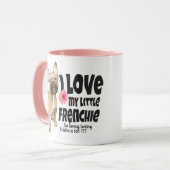 Ik hou van mijn kleine Frenchie - Franse bulldog Mok (Voorkant links)