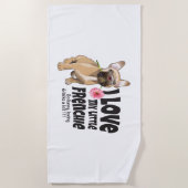 Ik hou van mijn kleine Frenchie - Franse bulldog Strandlaken (Voorkant)