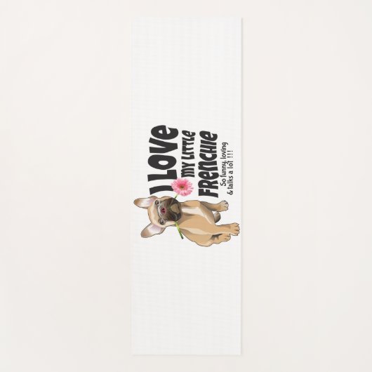 Ik hou van mijn kleine Frenchie - Franse bulldog Yogamat (Voorkant)